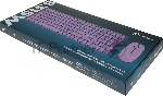 Комплект клавиатура+мышь AULA AC306 беспроводной, USB, 1600 DPI, сиреневый, вид 7