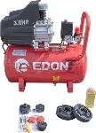 Компрессор поршневой Edon 39778 масляный 207л/мин 50л 1800Вт красный, вид 2