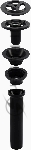 Мясорубка электрическая Polaris PMG 3090 RUS графит, 3000 Вт, 3.5 кг/мин, реверс, защита от перегрузки, металлический лоток, насадки - 11, вид 13