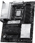 Материнская плата MSI PRO X870E-S EVO WIFI, AM5, AMD X870E, 4xDDR5 (до 256 ГБ), 4xSATA, 3xM.2 (1xPCIe 5.0, 2xPCIe 4.0), 1xPCIe 5.0 x16, 1xPCIe 4.0 x16, 1xPCIe x1, 1xHDMI, 1x5Gb LAN, Wi-Fi 7, Bluetooth 5.4, 1xUSB-C 40Gbps (USB4), 1xUSB-C 20Gbps, 2xUSB-A 10Gbps, 2xUSB-A 5Gbps, 4xUSB-A 2.0, 3x3.5 мм, 7.1, чёрный, ATX