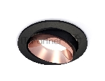 Комплект встраиваемого поворотного светильника Ambrella light XC7652025 SBK/PPG черный песок/золото розовое полированное MR16 GU5.3 (C7652, N7035)
