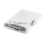 Внешний корпус 2.5"" Gembird EE2-U3S-32P, прозрачный, USB 3.0, SATA, пластик