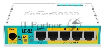 Маршрутизатор MikroTik RB750UPr2 hEX PoE lite 5x Ethernet, раздача PoE, 650 МГц ЦП, 64 МБ 5-портовый 100-Мбитный маршрутизатор с поддержкой PoE на 4-х портах