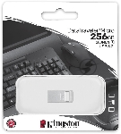 Флешка USB Kingston DataTraveler Micro (DTMC3G2/256Gb), 256Gb, USB 3.2 Gen 1, R/W 200/60, серебристый