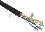Кабель витая пара Rexant U/UTP, cat.5e, PE, 4PR, 24AWG, OUTDOOR, SOLID, черный, 305м