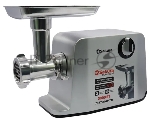 Мясорубка электрическая Sakura SA-6426 Professional серый, 3000 Вт, 2.5 кг/мин, реверс, защита от перегрузки, насадки - 5