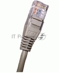 Патч-корд 2-х парный TWT UTP cat.5e, с заливными колпачками, 2.0 м, серый