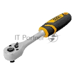Ключ-трещотка Denzel 3/8", 90 зубьев, с быстрым сбросом, CrV