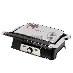 Электрический пресс-гриль Endever Grillmaster 220, серебристый/черный