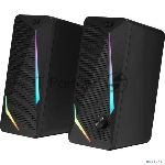 Акустическая 2.0 система Defender Waltz black USB + 3.5 jack, RGB, 6 Вт.