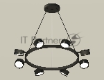 Светильник Ambrella light XB9198150/8 SBK/PBK черный песок/черный полированный GX53 (C9198, N8113)