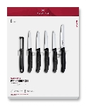 Набор ножей кухон. Victorinox Swiss Classic Paring 6.7113.61G компл.:6предм. черный подар.коробка, вид 7