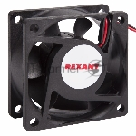 Вентилятор для корпуса Rexant RX 6025MS 12VDC черный, 60 мм, 3500 об/мин, 25 дБ, 2 pin