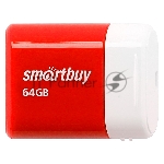 Флешка USB Smartbuy LARA Red (SB64GBLARA-R), 64Gb, USB 2.0, R/W 15/5, красный/белый