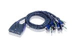 Переключатель электронный ATEN PETITE 4 PORT USB KVM SWITCH W/2.5M W/1.