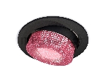 Комплект встраиваемого поворотного светильника Ambrella light XC7652062 SBK/PI черный песок/розовый MR16 GU5.3 (C7652, N7193)