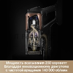 Пылесос вертикальный Dreame Cordless Vacuum Cleaner Z20AquaCycle Station черный/золотистый, питание от аккумулятора, 250 Вт, уборка влажная/сухая, пылесборник 0.6 л, вид 23