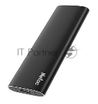 Внешний накопитель SSD Netac 1.0Tb Z SLIM <NT01ZSLIM-001T-32BK> (USB3.2, up to 520/480MBs, 100х29.5х9mm, Black)