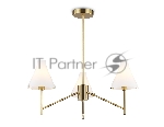Люстра Ambrella light LH57131/3 BS/FR латунь/белый матовый E14/3 max 40W D650*590