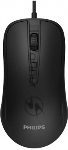 Мышь проводная Philips SPK7214 черный, 1600 dpi, USB, кнопки - 4