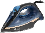 Утюг Kitfort КТ-2609 синий/черный, 2200 Вт, 20 г/мин, 54 г/мин, 260 мл