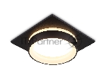 Светильник Ambrella light TN6710 BK черный IP44 GX53 max 15W 105*105*45