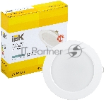Светильник IEK LDVO0-1613-12-4000-K01 LED ДВО 1613 белый круг 12Вт 4000К IP20 пластик. корпус, диам 145 мм