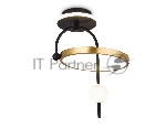 Светильник Ambrella light FL66424 BK/GD черный/золото 3000K/4200K/6400K 15W 240*220*347.7 (Без ПДУ)