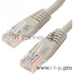 Патчкорд литой "Telecom" UTP кат.5e 50,0м серый