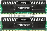 Оперативная память Patriot Viper 3, DDR3, 8GB (2x4 GB), 1600 MHz, CL9, DIMM, радиатор, черный