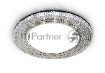 Встраиваемый точечный светильник G290 CH хром/прозрачный GX53+3W(LED WHITE)