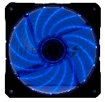 Вентилятор для корпуса Digma DFAN-LED-BLUE черный, 120 мм, 1200 об/мин, 23 дБ, 4 pin