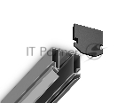 GL1064 BK черный заглушка для корпуса в натяжной потолок Magnetic 220V 61*61*9 (2шт)