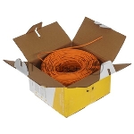 Кабель LANMASTER патч-кордовый UTP, 4x2, сat.5e, 350Mhz, LSZH, оранжевый, 305 м