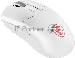 Мышь беспроводная/проводная MSI VERSA 300 белый, 8000 dpi, радиоканал, Bluetooth, USB, кнопки - 6