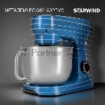 Миксер Starwind SPM4172 голубой, стационарный, 1800 Вт, 7 л, 10 скоростей, вид 29