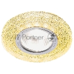Встраиваемый точечный светильник S290 GD хром/топаз/MR16+3W(LED WHITE)