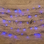 Гирлянда Neon-night "Твинкл Лайт" 6 м, темно-зеленый ПВХ, 40 LED, синий