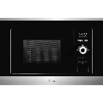Встраиваемая микроволновая печь Monsher MMH 201 BX 60 см, 20 л, 8 автоматических кулинарных программ, 5 режимов мощности, функция размораживания по весу полуфабрикатов или по времени, черный и нерж.