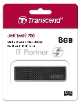 Флешка USB Transcend JetFlash 780 (TS8GJF780), 8Gb, USB 3.0, R/W 140/40, черный/серебристый, вид 8