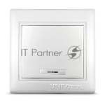 Выключатель 1-кл. СП Севиль 10А IP20 с индик. белый Universal С0121
