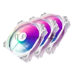 Комплект вентиляторов для корпуса Alseye M120-PWA KIT белый, 120 мм, 1700 об/мин, 33.8 дБ, 4 pin