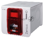 Принтер пластиковых карт сублимационный Evolis Zenius Classic ZN1U0000RS 300 dpi, 150/500 карт/час, USB, белый