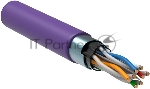 Кабель информационный ITK LC1-C604-326 кат.6 F/UTP 4X2X23AWG LSZH внутренний 305м фиолетовый