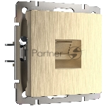 Розетка Ethernet RJ-45 (шампань рифленый)