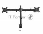 Кронштейн для мониторов Cactus CS-VM-D29-BK черный 13"-27" макс.10кг настольный поворот и наклон