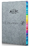 Блокнот Deli 3183GREY 205х143 мм, искусственная кожа, 112 л, серый, вид 5