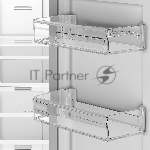 Холодильник Hotpoint HFP4 480I X нержавеющая сталь трехкамерный 300/150л морозилка снизу, No Frost, Side by Side, вид 7