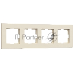 Рамка на 4 поста WERKEL Slab (айвори софт) W0042962