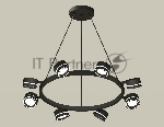 Светильник Ambrella light XB9198201/8 SBK/FR черный песок/белый матовый GX53 (C9198, N8434)